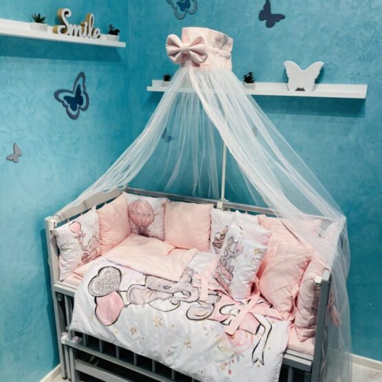 Set de lelenjerie 12 pernuțe BabyPrint Elefanti