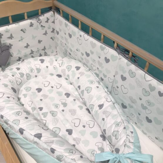 set borduri in patut pentru bebelusi