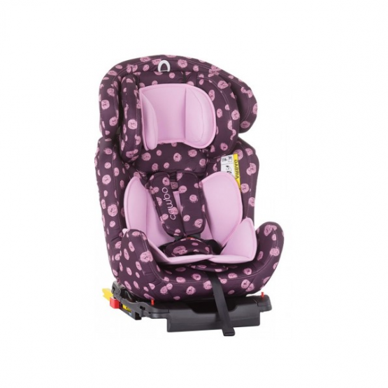 Chipolino Scaun auto Campo Isofix STKCA0193DR gr. 0+/1/2/3 ( 0-36 kg.) dots/rose