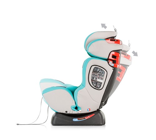 Chippolino Scaun auto 4 Max STK4X0182RE gr. 0+123 (0-36 kg.) rosu