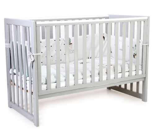 Кроватка детская «Верес ЛД13» без ящика, Серый