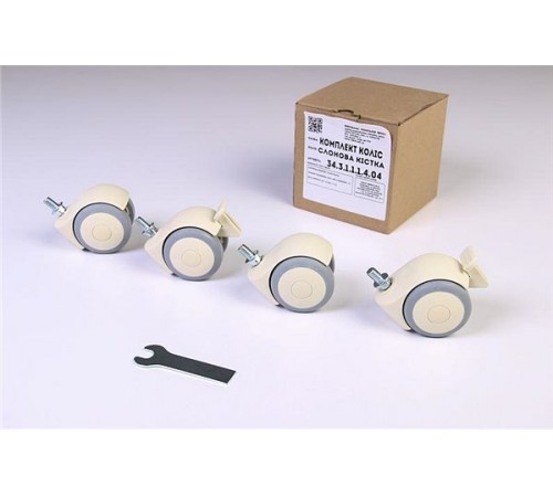 Комплект колёс для кроваток (сл.кость)