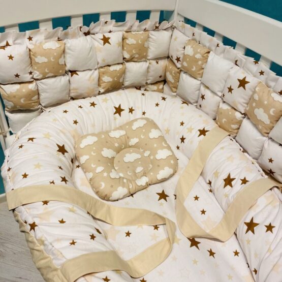 gnezdo i bortiki dlea novorojdennogo