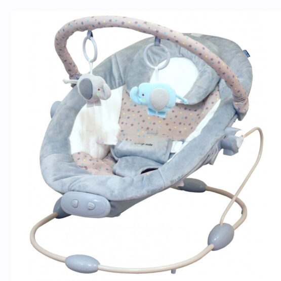 Baby Mix Balansoar cu muzica si vibratie gri