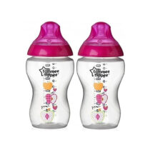 Biberon decorat 340 ml (3+) 2 buc. (Roz)