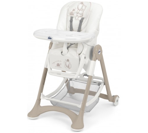 CAM Стульчик для кормления Campione C241/С38 Мишка/белый