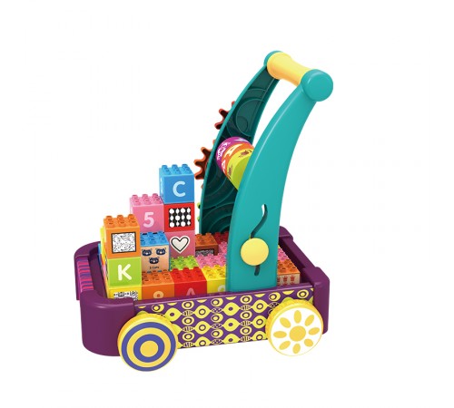 Chipolino Carucior cu cuburi Blocks MIK02003BLK