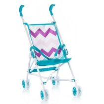 Chipolino cărucior pentru papusa Mimi KZKM01701BL zigzag albastru