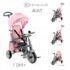 KinderKraft Трицикл 4-в-1 Jazz roz