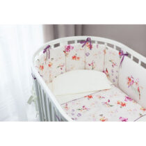 Lenjerie de pat pentru copii Perina Acuarelă Oval (АО6-125х75) Alb