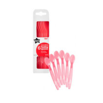 Lingurite Tommee Tippee Feeding Spoons, 6 buc. Rosu