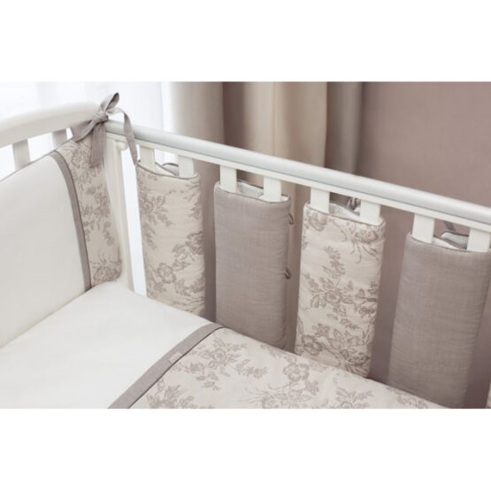 Защита для детской кроватки Perina Elfetto СТИК-БОРТ Молочно-белый