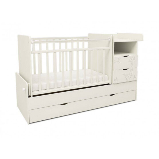 Pătuţ SKV-Company Jiraffe Alb (ultimul din vitrina)