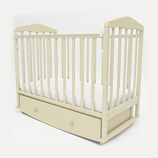 Кроватка на маятнике Beryozka (126009) с ящиком, Бежевый