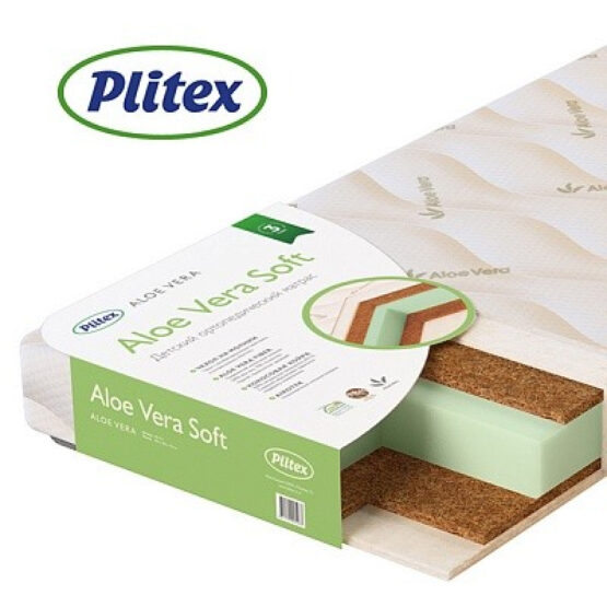 Матрас детский Plitex Aloe Vera Soft 1190х600х110мм (АВ-11/1)
