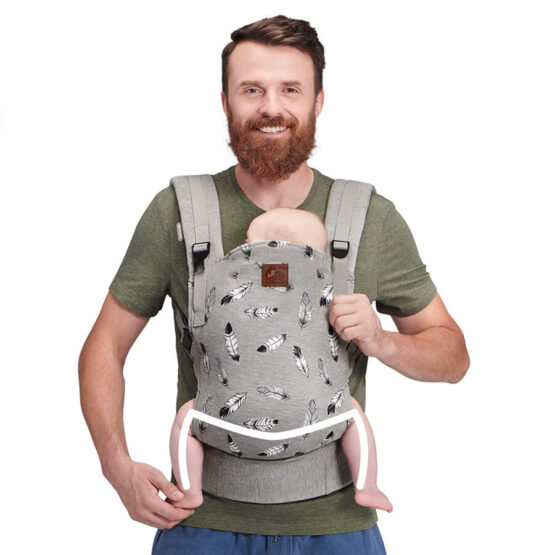 KinderKraft Marsupiu Milo gri