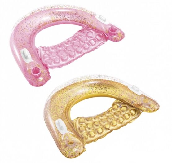 Pluta gonflabila GLITTER 119x97x28cm, 2 culori