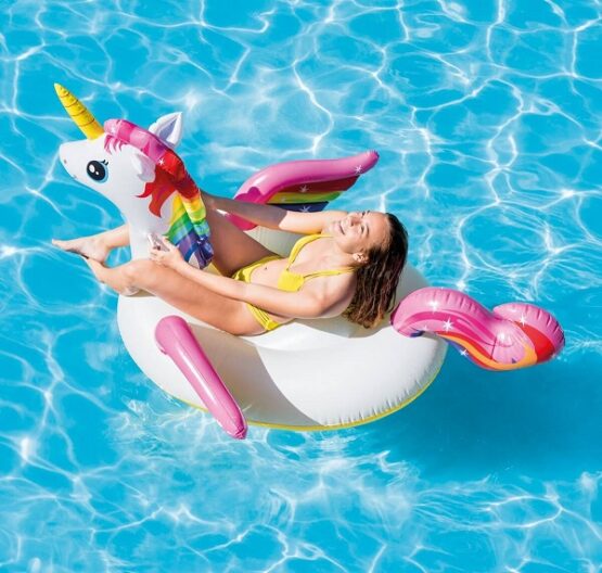 Pluta gonflabila UNICORN cu minere 198x140x97cm