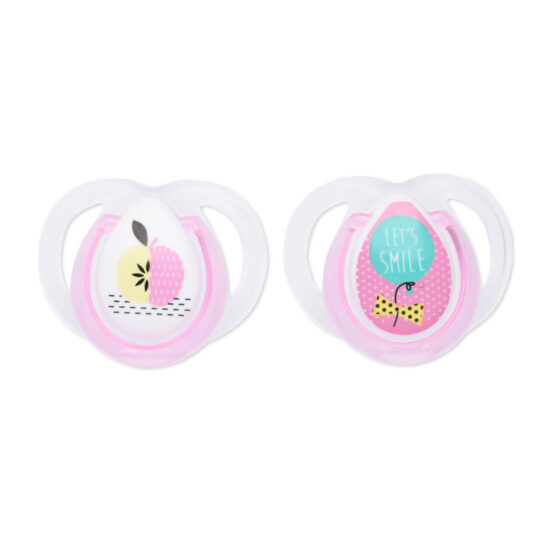 Suzete din silicon 2 buc. Tommee Tippee AnyTime 0-6 luni Roz