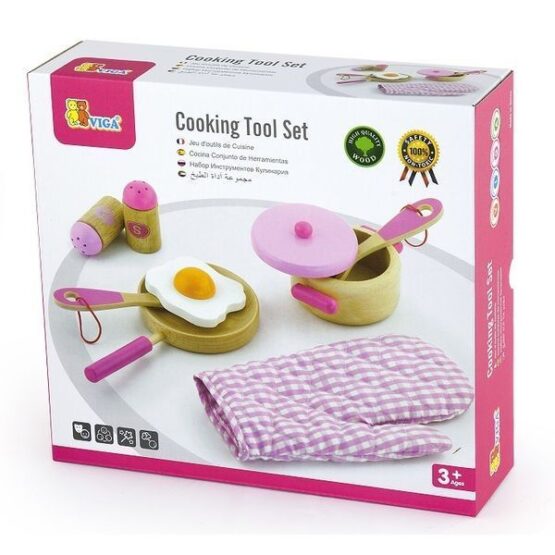 VIGA Cooking Tool Set - Pink