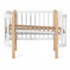 Veres 05.3.1.21.06 Opțiune cu saltea "Patut-leagan ЛД5 Monaco" (80x60 cm.) alb