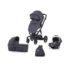 Chipolino Carucior 3-in-1 Electra KKEL0203BGY negru gri