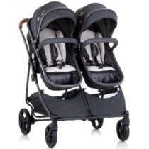 Chipolino Carucior pentru gemeni Duo Smart KBDS02001GL Grafit
