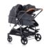 Chipolino Carucior pentru gemeni Duo Smart KBDS02001GL Grafit