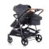 Chipolino Carucior pentru gemeni Duo Smart KBDS02001GL Grafit
