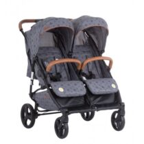 Chipolino Cărucior pentru gemeni Passo Doble KBPD02001GT Grafit