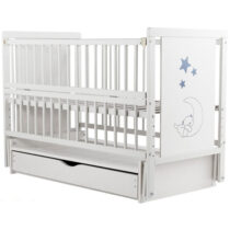 Pătuc Duboc Lux Luna cu sertar, culoarea Alb