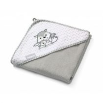 Prosop cu gluga fibra bambus 100x100 cm gri