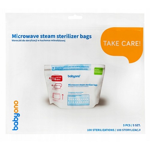 Пакеты для стерилизации в микроволновой печи 5 шт — 100 стерилизаций.