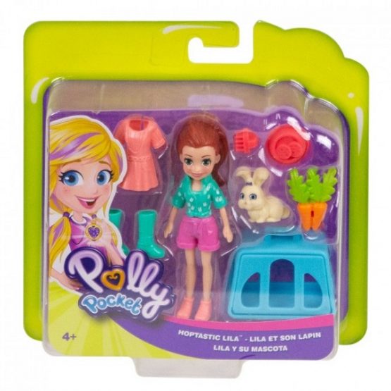 Păpușa Lila si iepurasul Polly Pocket