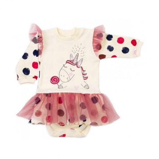 Body-rochie cu mâneca lungă