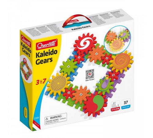 Quercetti 2339 Конструктор «Kaleido Gears» (37 дет.)
