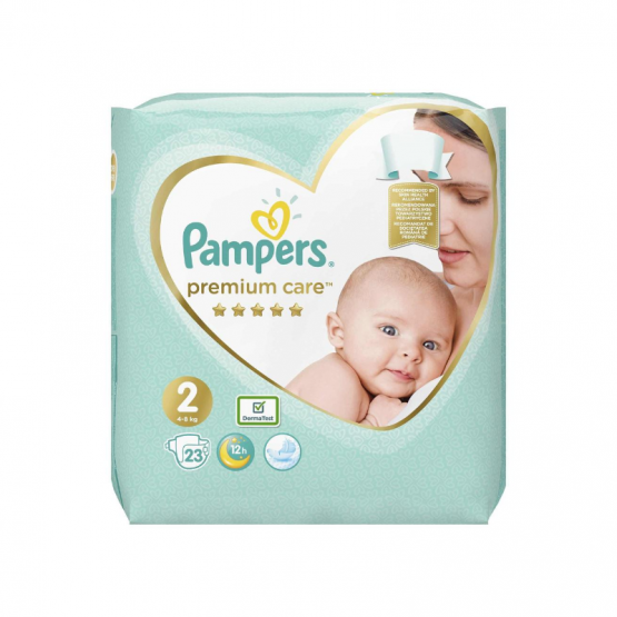 Подгузники Pampers Premium Care 2 Mini (4-8 кг), 23 шт.