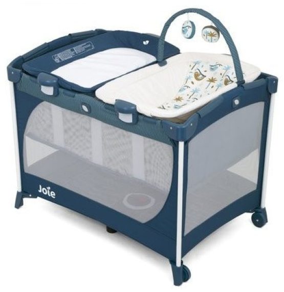 Манеж-кровать Joie Commuter Change Tropical Paradise (P1028FATPP000)