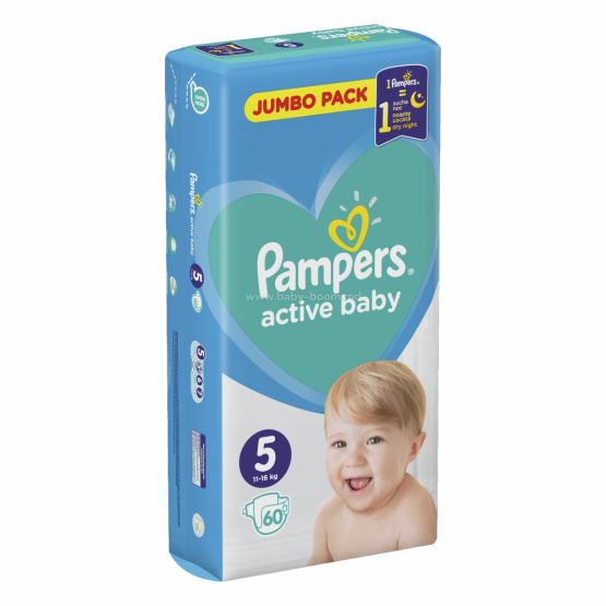 Подгузники Pampers Active Baby 5 Junior (11-16 кг), 60 шт.