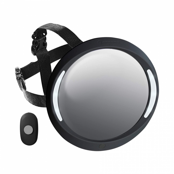 Oglinda auto cu lumini Apramo Iris Baby Mirror Deluxe Black