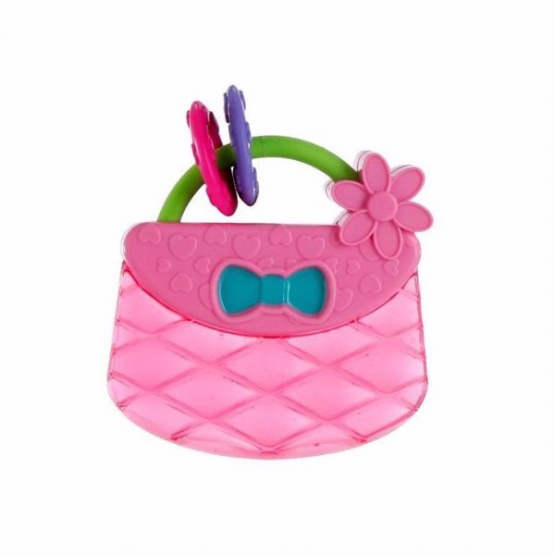 Прорезыватель для зубов Bright Starts Pretty In Pink Carry&Teethe Purse (9063)