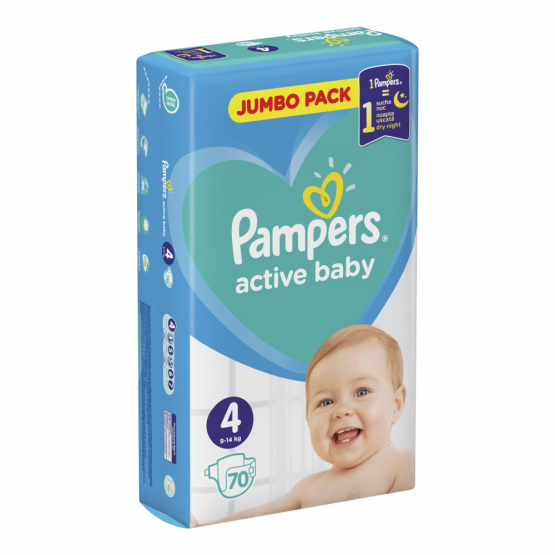 Подгузники Pampers Active Baby 4 Maxi (8-14 кг), 70 шт.
