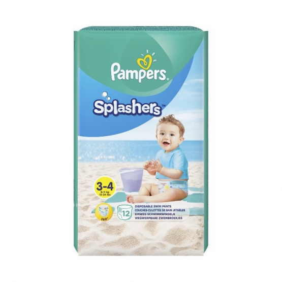 Трусики для плавания Pampers Splashers Midi (6-11 кг), 12 шт.