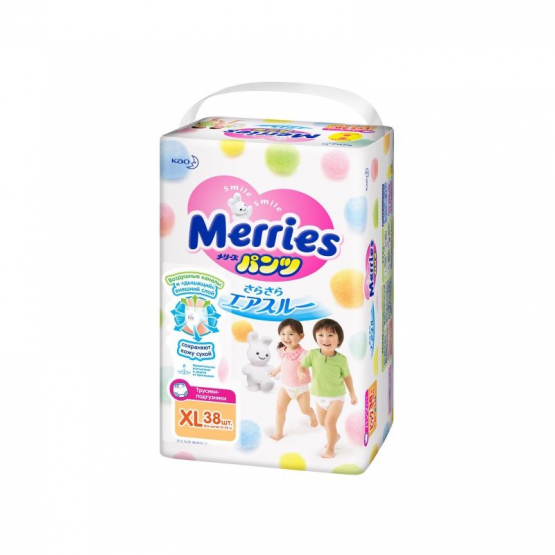 Трусики Merries размер XL (12-22 кг), 38 шт.