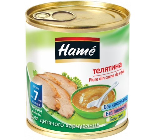 Hame Пюре Телятина 100 гр. (7м+)