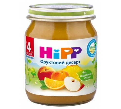 HiPP 4403 Piure Desert de fructe 125 gr. (4m+)