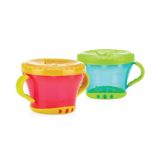 Nuby ID5409 Контейнер для сухих завтраков в асс.