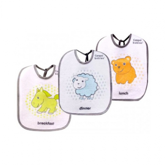 Canpol 2/103 Нагрудники махровые (3 шт.)