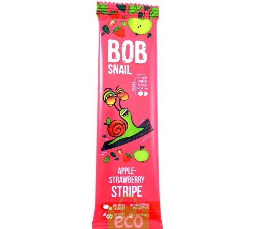 Bob Snail Натуральные конфеты «Яблоко-Клубника » (14 гр.)