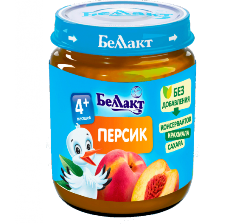 Беллакт Пюре из персиков 100 гр. (4 м. +)
